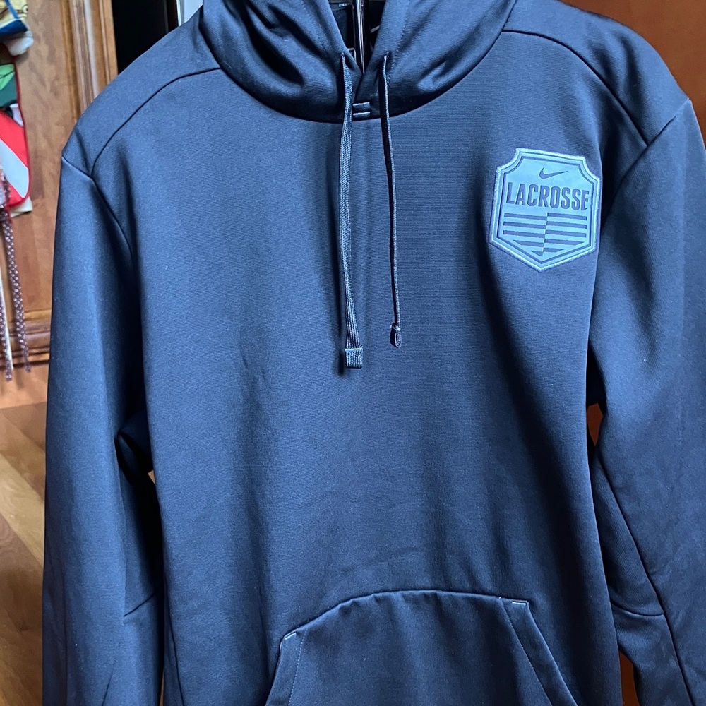 Nike Therma-Fit Lacrosse Hooded Pullover 742872-001 Mens Sz. M
